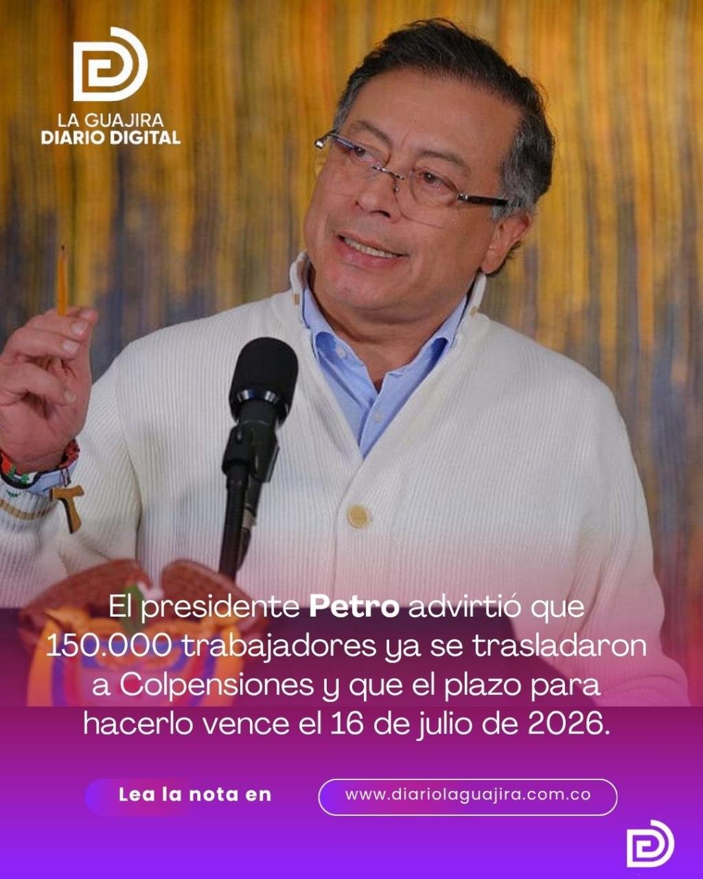 Petro denuncia bloqueo al derecho de traslado pensional tras suspensión del Decreto 415