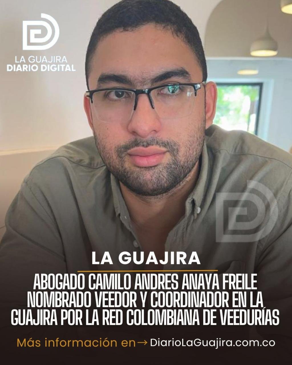 Abogado Camilo Andres Anaya Freile Nombrado Veedor y Coordinador en La Guajira por la Red Colombiana de Veedurías