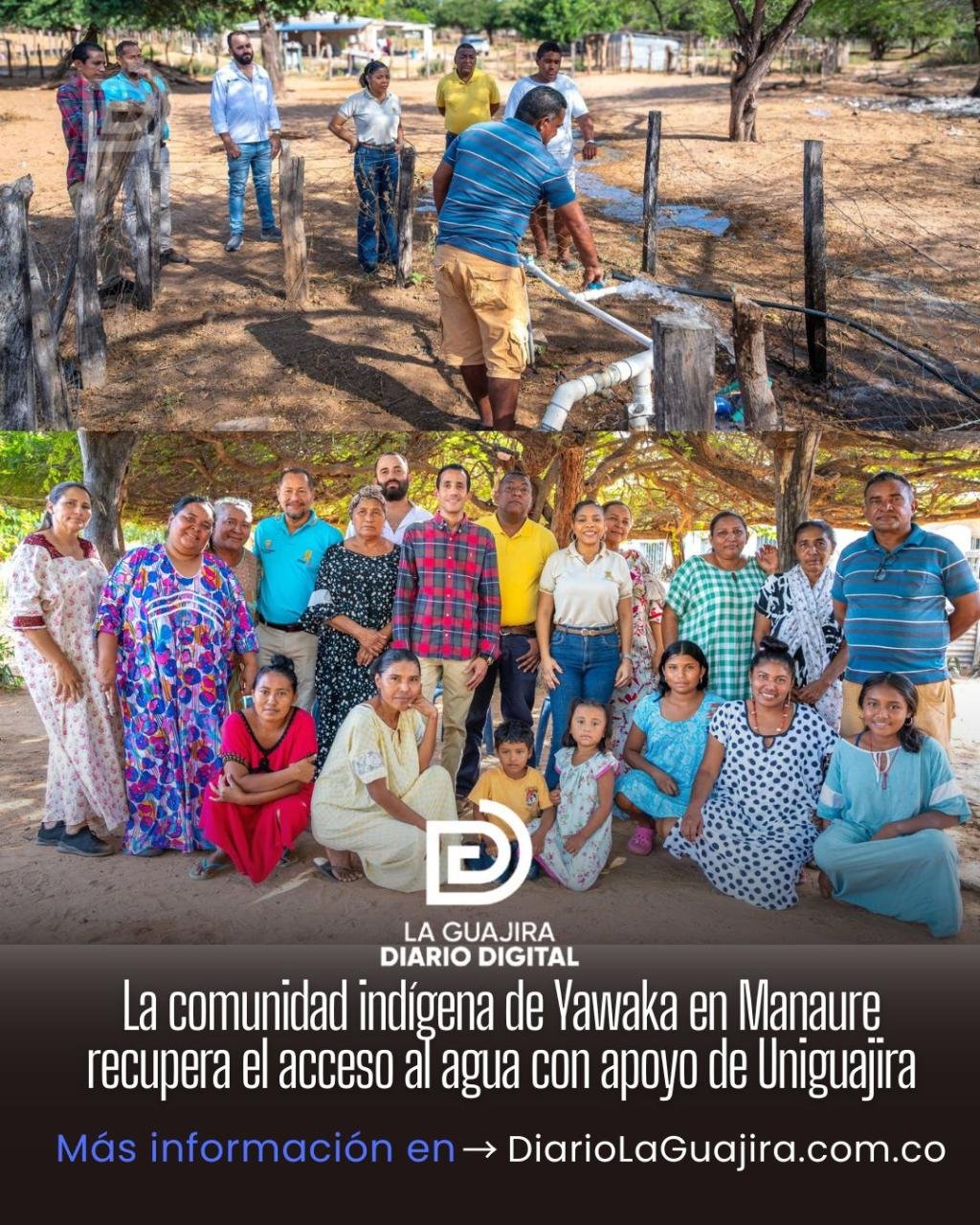 La comunidad indígena de Yawaka en Manaure recupera el acceso al agua con apoyo de Uniguajira