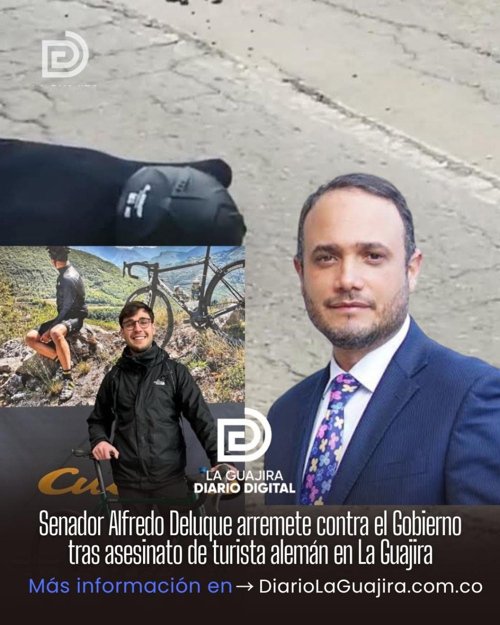 Senador Alfredo Deluque arremete contra el Gobierno tras asesinato de turista alemán en La Guajira