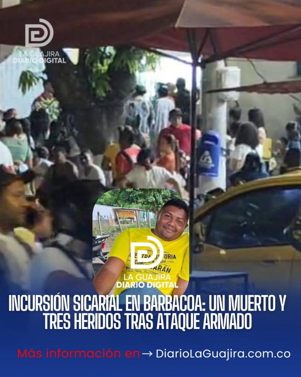 Incursión sicarial en Barbacoa: un muerto y tres heridos tras ataque armado