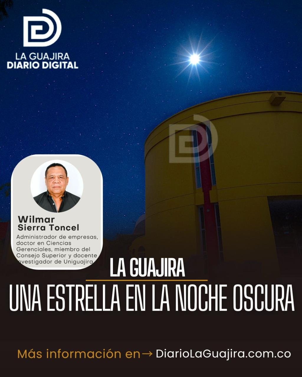 Una estrella en la noche oscura