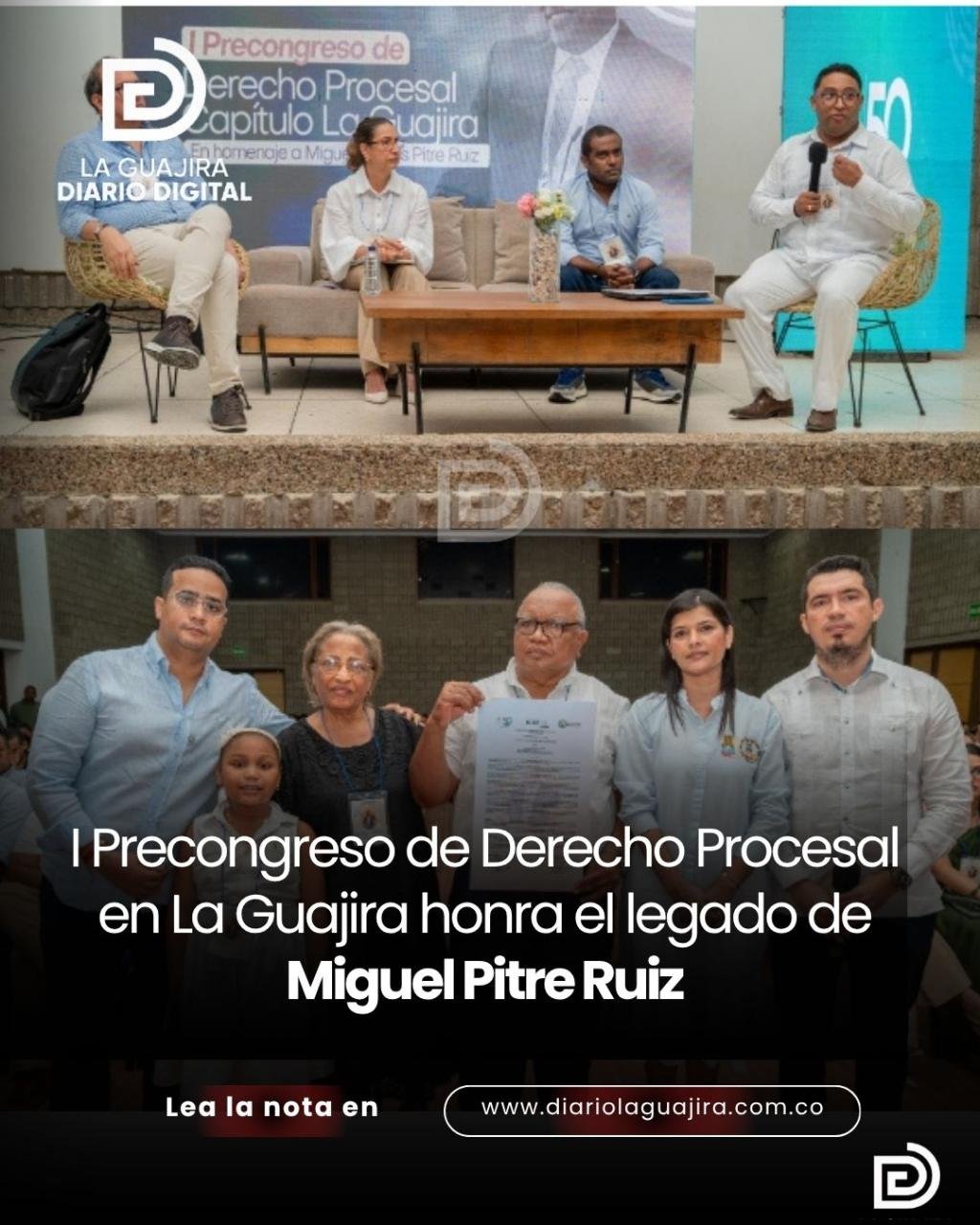 I Precongreso de Derecho Procesal en La Guajira honra el legado de Miguel Pitre Ruiz