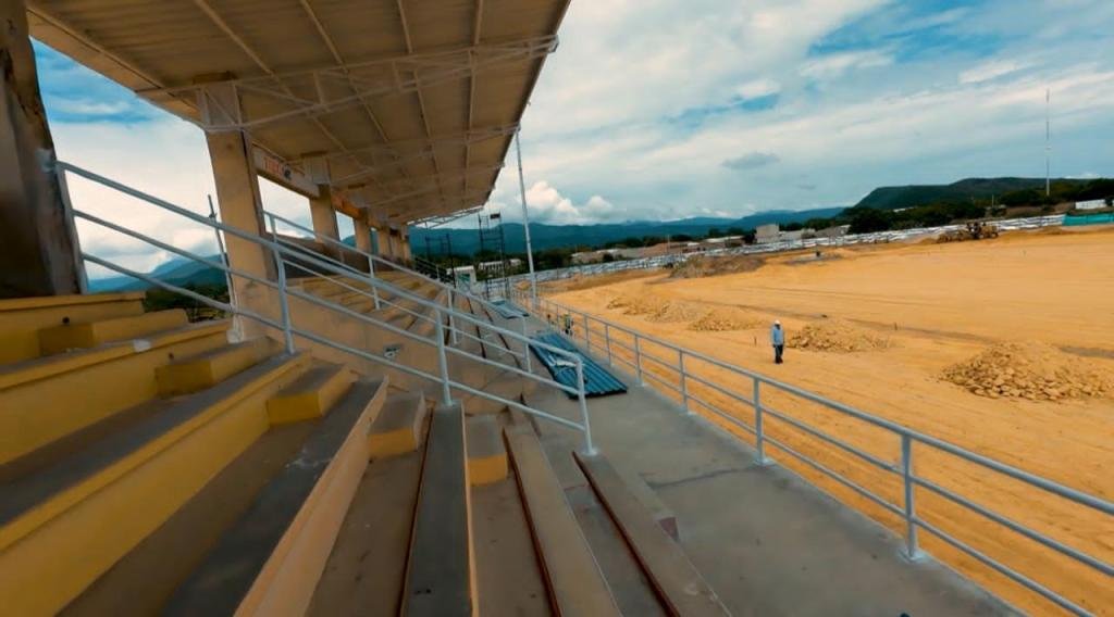 La recuperación de escenarios deportivos en La Guajira es una realidad, avanzan las obras del Estadio Enrique Brito en San Juan del Cesar