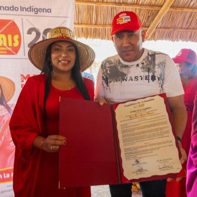 Candidatura de Martha Peralta Epieyú sigue creciendo: hoy recibió un respaldo multitudinario en Aljote