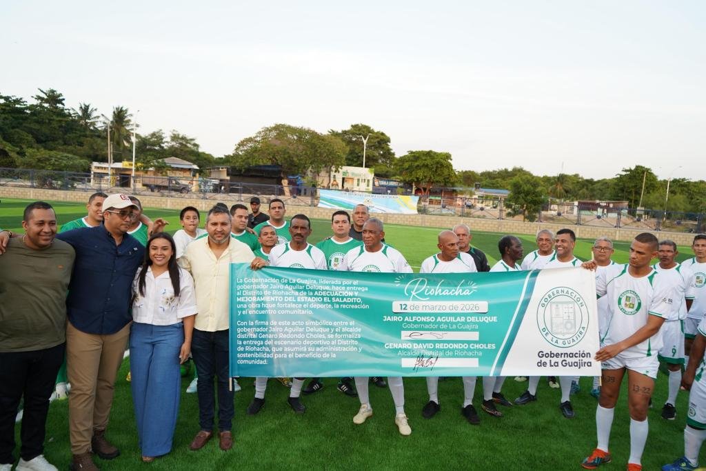 Gobernador entrega el renovado estadio El Salaito, escenario que impulsa el deporte en Riohacha