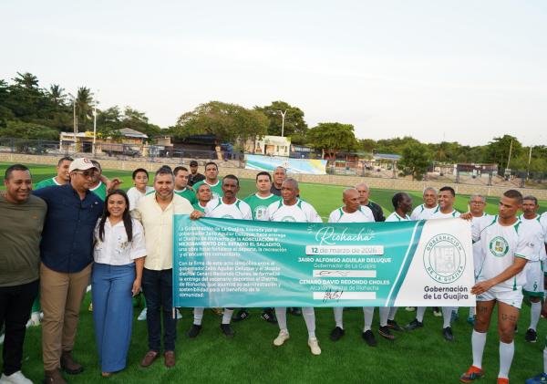 Gobernador entrega el renovado estadio El Salaito, escenario que impulsa el deporte en Riohacha