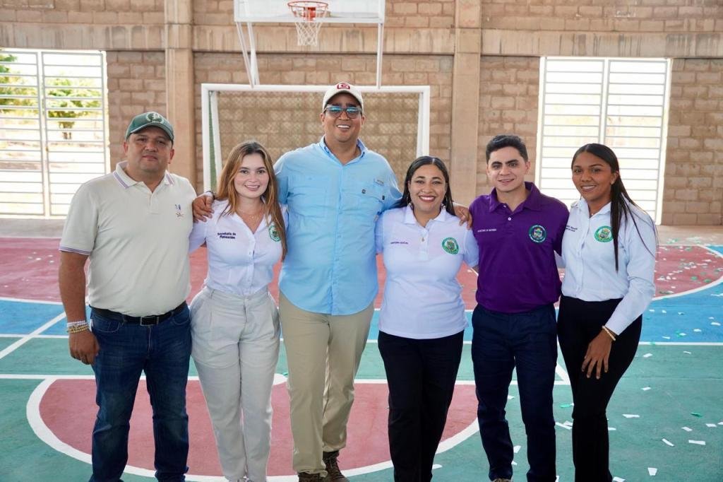 Gobernador Aguilar fortalece la infraestructura deportiva con entrega de escenarios renovados en el sur de La Guajira