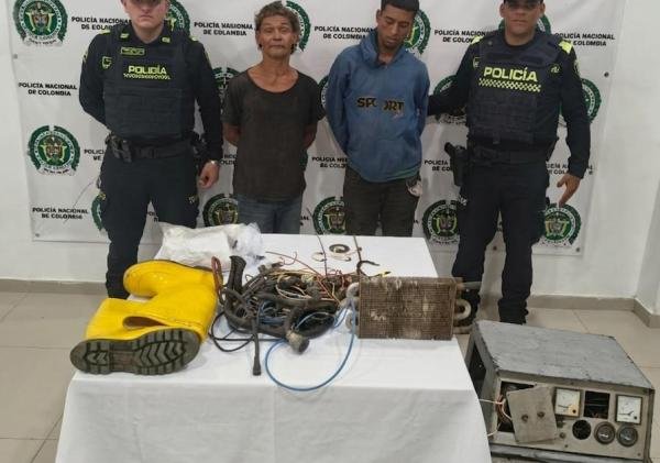 Capturados en flagrancia por hurto en Riohacha: recuperan elementos avaluados en $7 millones