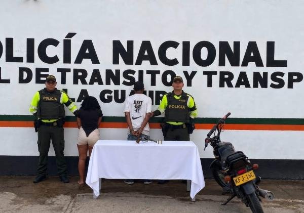 Capturan a dos personas en zona rural de Riohacha por porte ilegal de arma de fuego