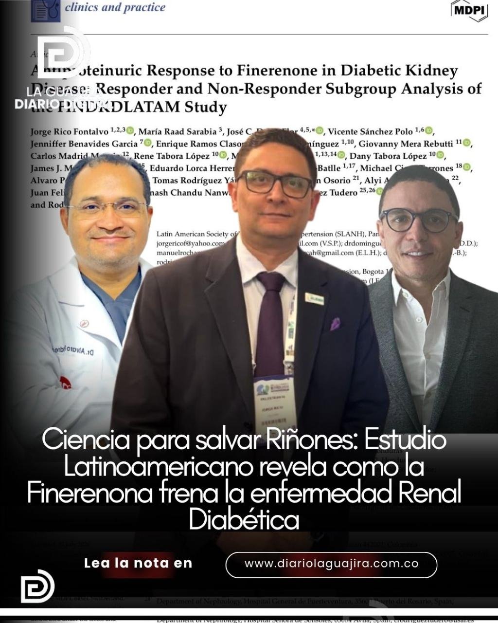 Ciencia para salvar Riñones: Estudio Latinoamericano revela como la Finerenona frena la enfermedad Renal Diabética