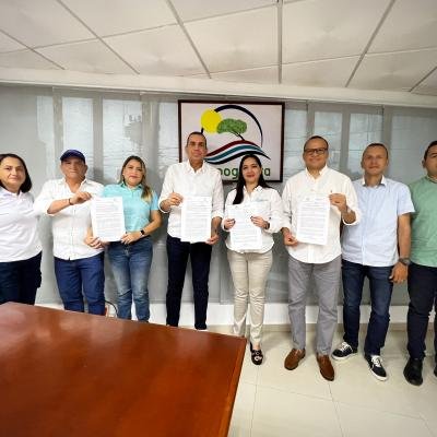 Directores de Corpoguajira y Corpocesar oficializan la adopción del Plan de Ordenación y Manejo de la Cuenca Hidrográfica del río Alto Cesar