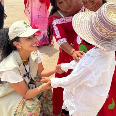 Subdirectora del Bienestar Familiar verificó modelo propio de atención integral en dos comunidades wayuu de La Guajira