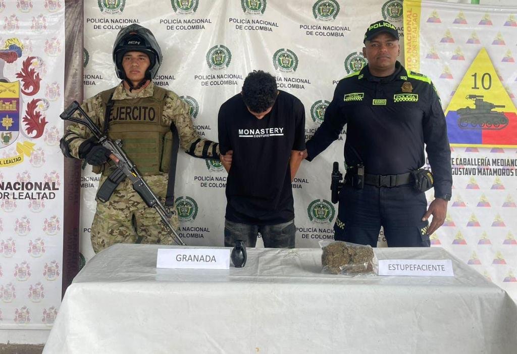 Capturado en Maicao alias El Mono, presunto integrante de estructura criminal dedicada al sicariato y tráfico de armas